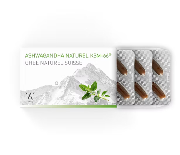 VK Swiss, Ashwagandha KSM-66/ Ghee, 30 gélules