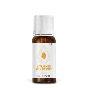 Nutripure, Vitamine D3 K2 MK7 1000 UI, 20mL